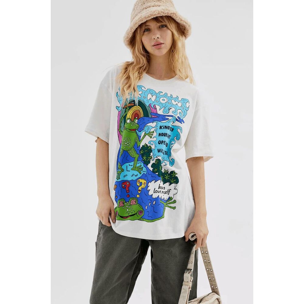 RARE UO Urban Outfitters Love Yourself Oversize T-Shirt M/L NEW